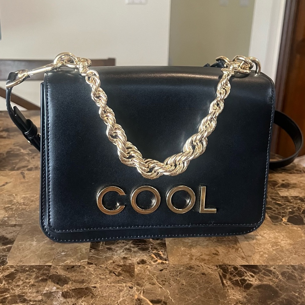 Michael Kors leather chain shoulder bag with removable crossbody strap